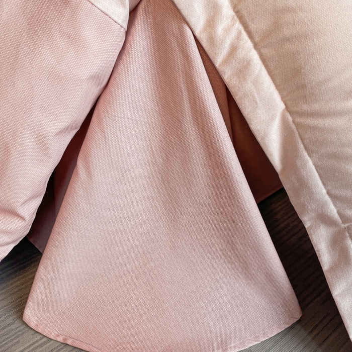 91家纺网 家纺一手货源 找家纺 金麦 2023新款全棉磨毛原棉宽边刺绣四件套系列-梦娜 梦娜-粉