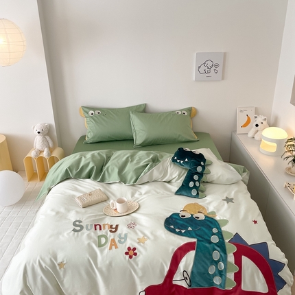 91家纺网 家纺一手货源 找家纺 （总）西西家居 2023新款100支纯棉儿童类四件套-开心之旅