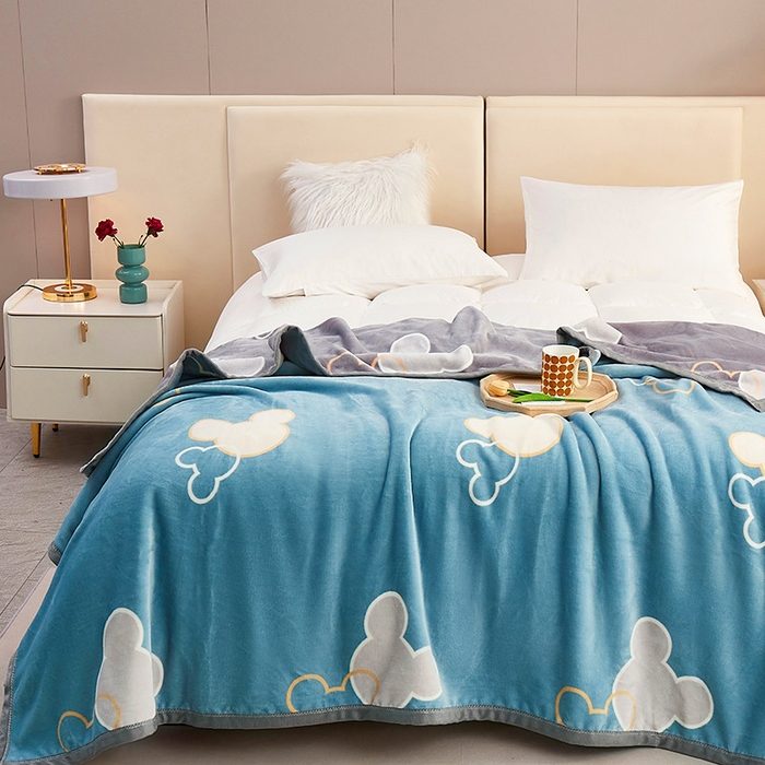 91家纺网 家纺一手货源 找家纺 肖恩毯业 2025新款复合牛奶绒云毯 相悦