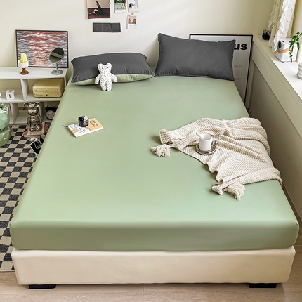 蓝淋家纺 2023新款新品床笠 深灰抹茶