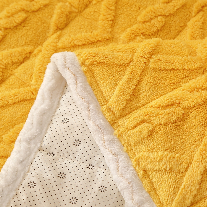 91家纺网 家纺一手货源 找家纺 牛魔王家居 2023新款塔芙绒床垫软床垫可机洗薄垫 亮黄