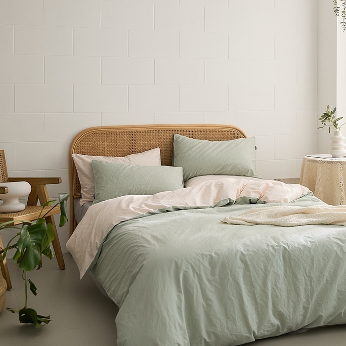 91家纺网 家纺一手货源 找家纺 新款秋冬40S水洗棉四件套-晚风 晚风-玄青