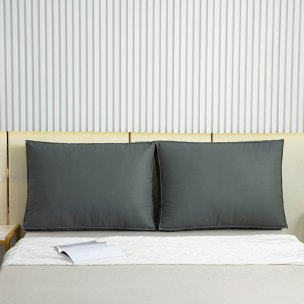 91家纺网 家纺一手货源 找家纺 2023 一兰家纺 新款日系面包块床头靠垫猫抓皮立体床上靠枕沙发靠背 摩登灰