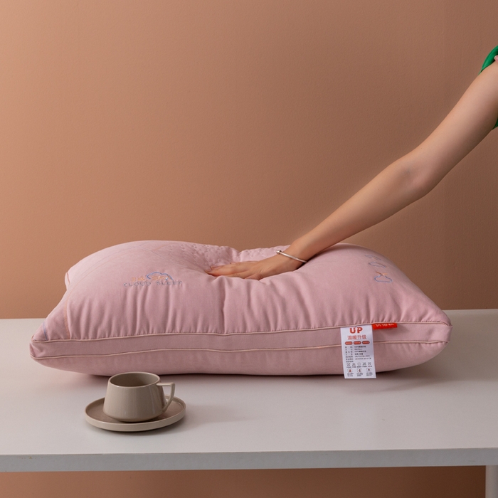 91家纺网 家纺一手货源 找家纺 拾光枕芯 2023新款优倍软云绒spa立体枕 豆沙色46✖71cm/只