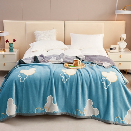 91家纺网 家纺一手货源 找家纺 肖恩毯业 2025新款复合牛奶绒云毯 相悦