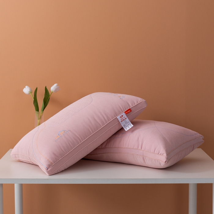 91家纺网 家纺一手货源 找家纺 拾光枕芯 2023新款优倍软云绒spa立体枕 豆沙色46✖71cm/只