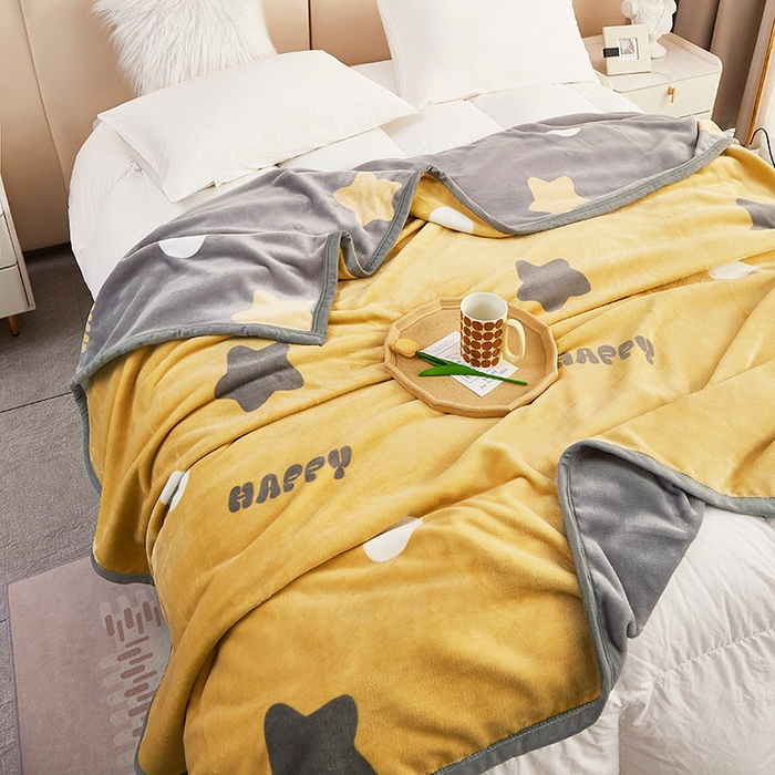 91家纺网 家纺一手货源 找家纺 肖恩毯业 2025新款复合牛奶绒云毯 星愿