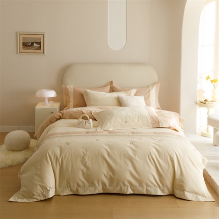 91家纺网 家纺一手货源 找家纺 （总）艾莱家纺 2023新款A类秋恋磨毛刺绣四件套