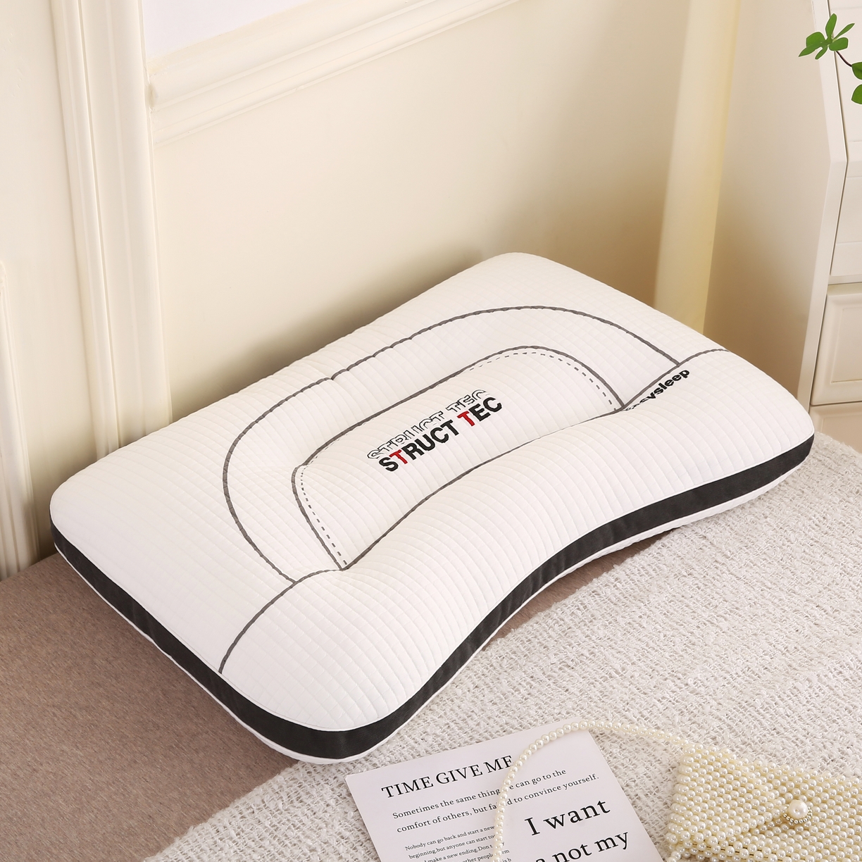 91家纺网 家纺一手货源 找家纺 拾光枕芯 2023新款TEC睡眠科技枕 TEC睡眠科技枕2