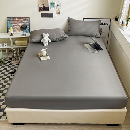 蓝淋家纺 2023新款新品床笠 浅灰