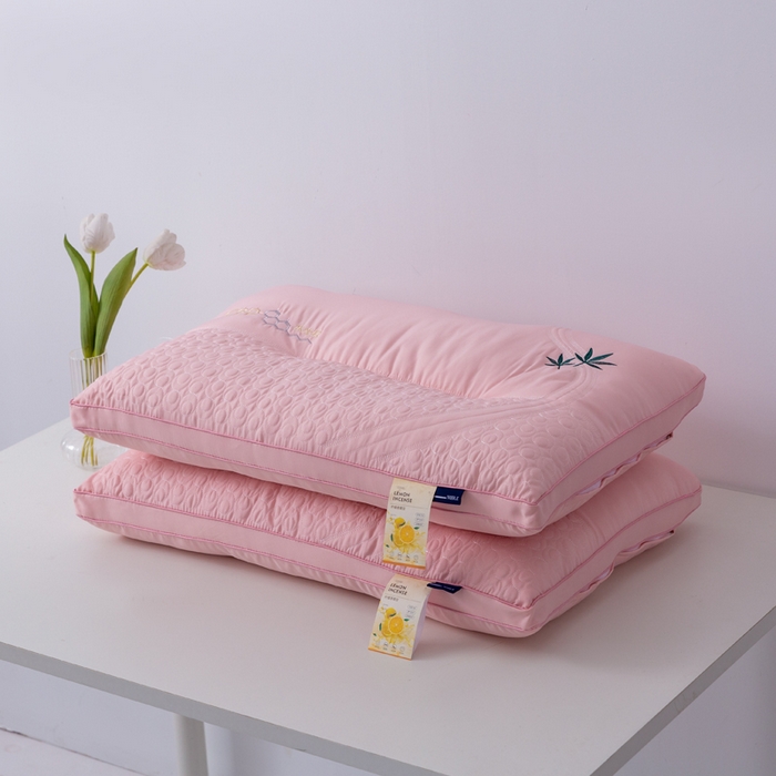 91家纺网 家纺一手货源 找家纺 （总）拾光枕芯 2023新款CBD水光柠檬护颈枕枕头枕芯