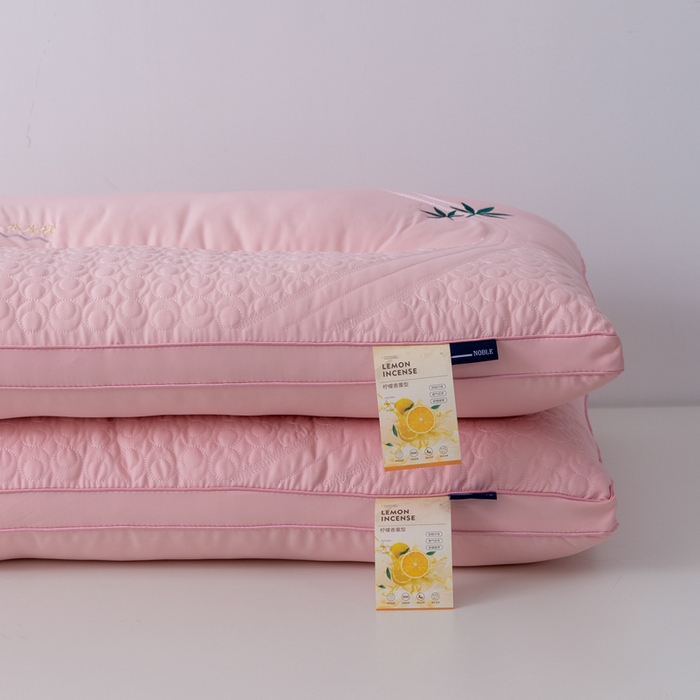 91家纺网 家纺一手货源 找家纺 （总）拾光枕芯 2023新款CBD水光柠檬护颈枕枕头枕芯