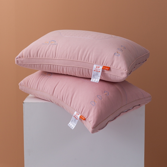 91家纺网 家纺一手货源 找家纺 拾光枕芯 2023新款优倍软云绒spa立体枕 豆沙色46✖71cm/只