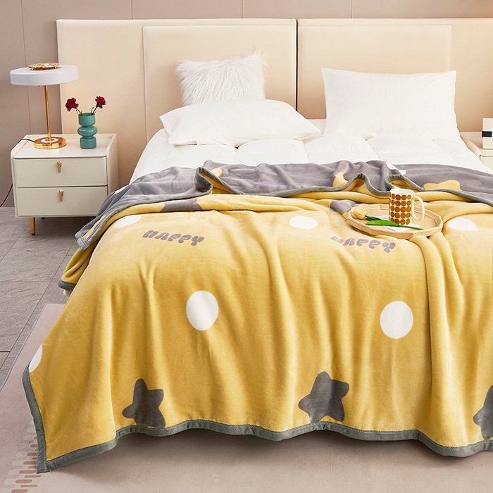 91家纺网 家纺一手货源 找家纺 肖恩毯业 2025新款复合牛奶绒云毯 星愿