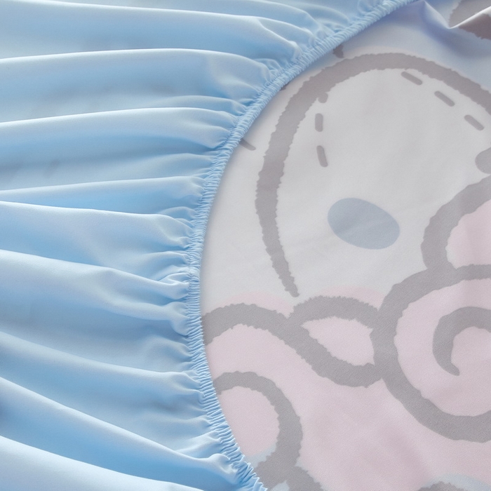 91家纺网 家纺一手货源 找家纺 蘭菲 2023新款三丽鸥全棉单床笠 布丁