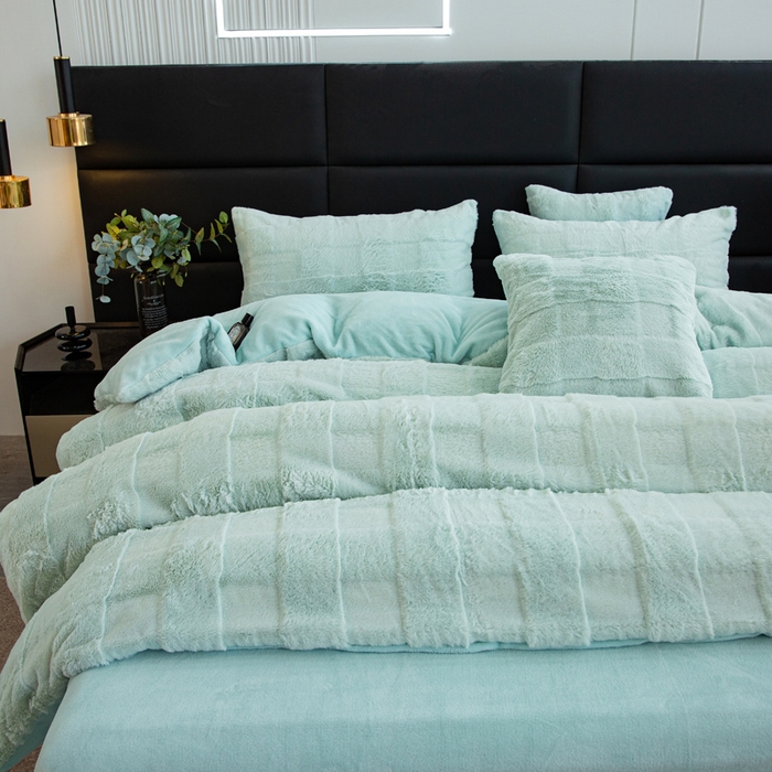 91家纺网 家纺一手货源 找家纺 （总）邦妮2024新款立体兔兔绒牛奶绒四件套