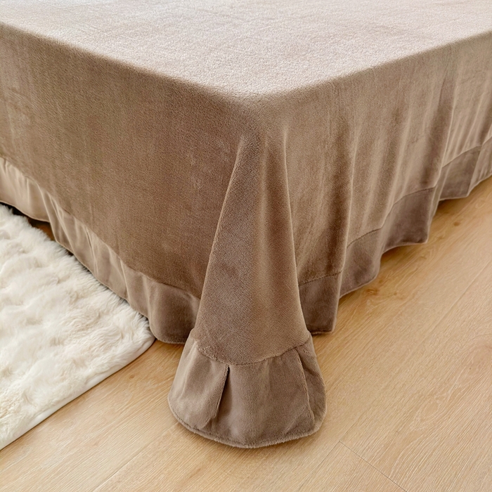 91家纺网 家纺一手货源 找家纺 呗旺鹿 2023新款高克重加厚印花牛奶绒四件套直播 淘气熊