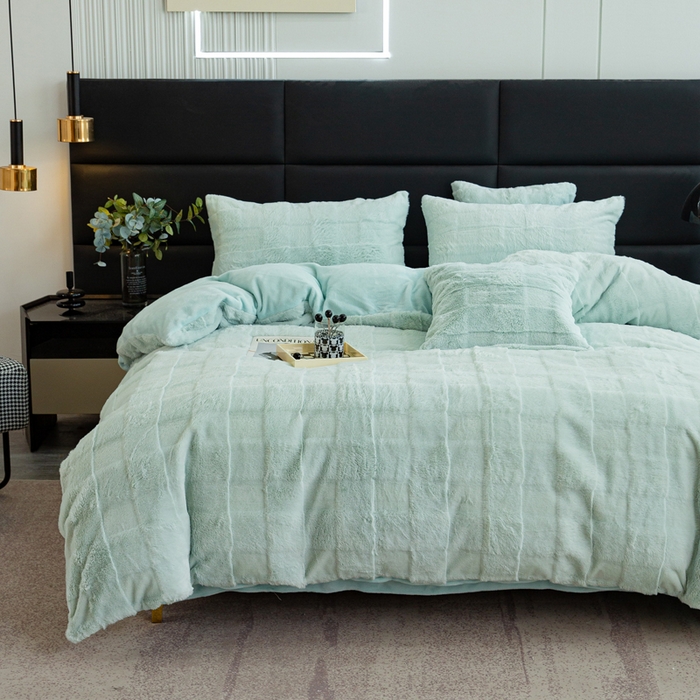 91家纺网 家纺一手货源 找家纺 （总）邦妮2024新款立体兔兔绒牛奶绒四件套