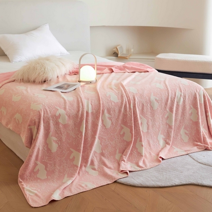 91家纺网 家纺一手货源 找家纺 铭动 2023新款雕花绒保暖毯-魅影 砖红