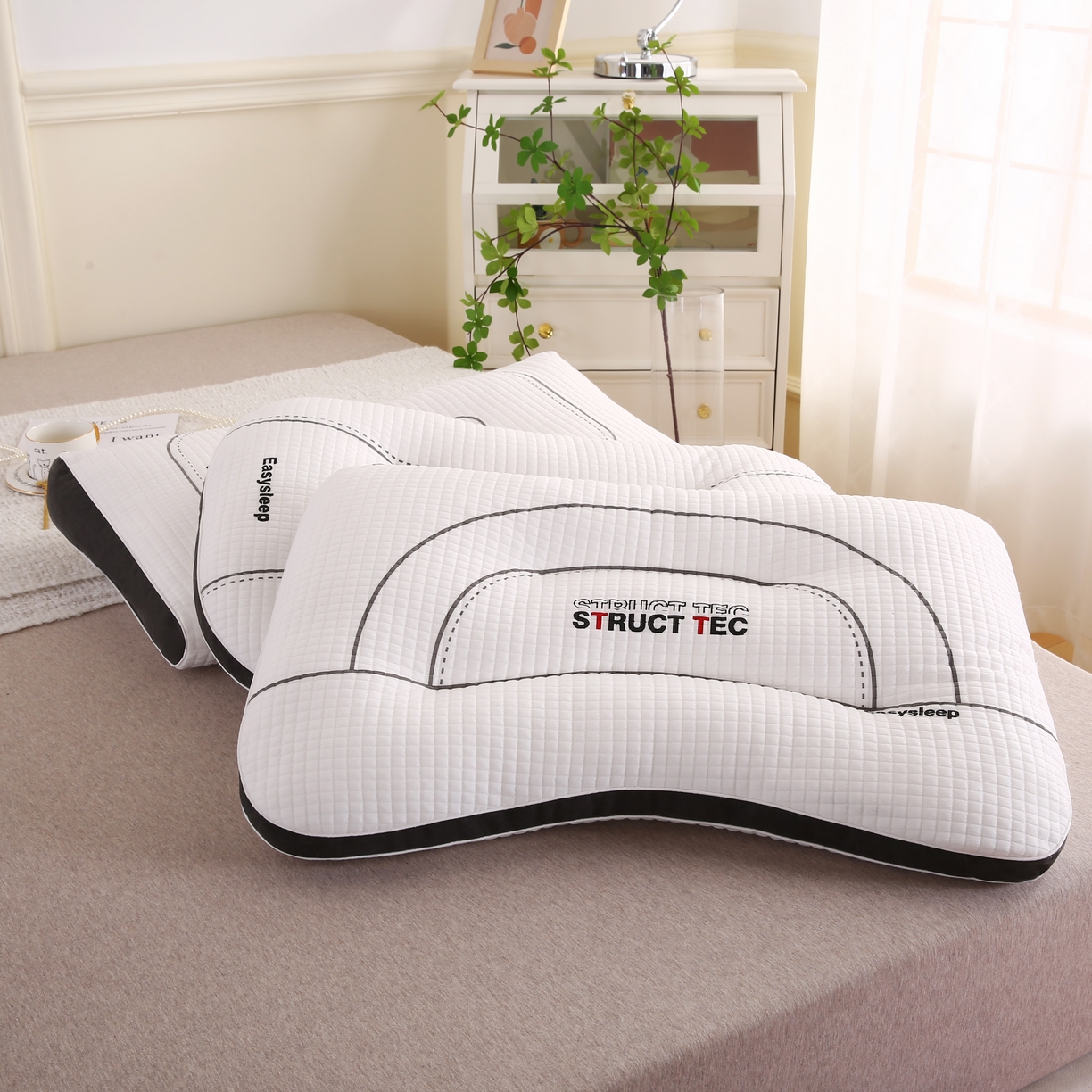 91家纺网 家纺一手货源 找家纺 （总）拾光枕芯 2023新款TEC睡眠科技枕