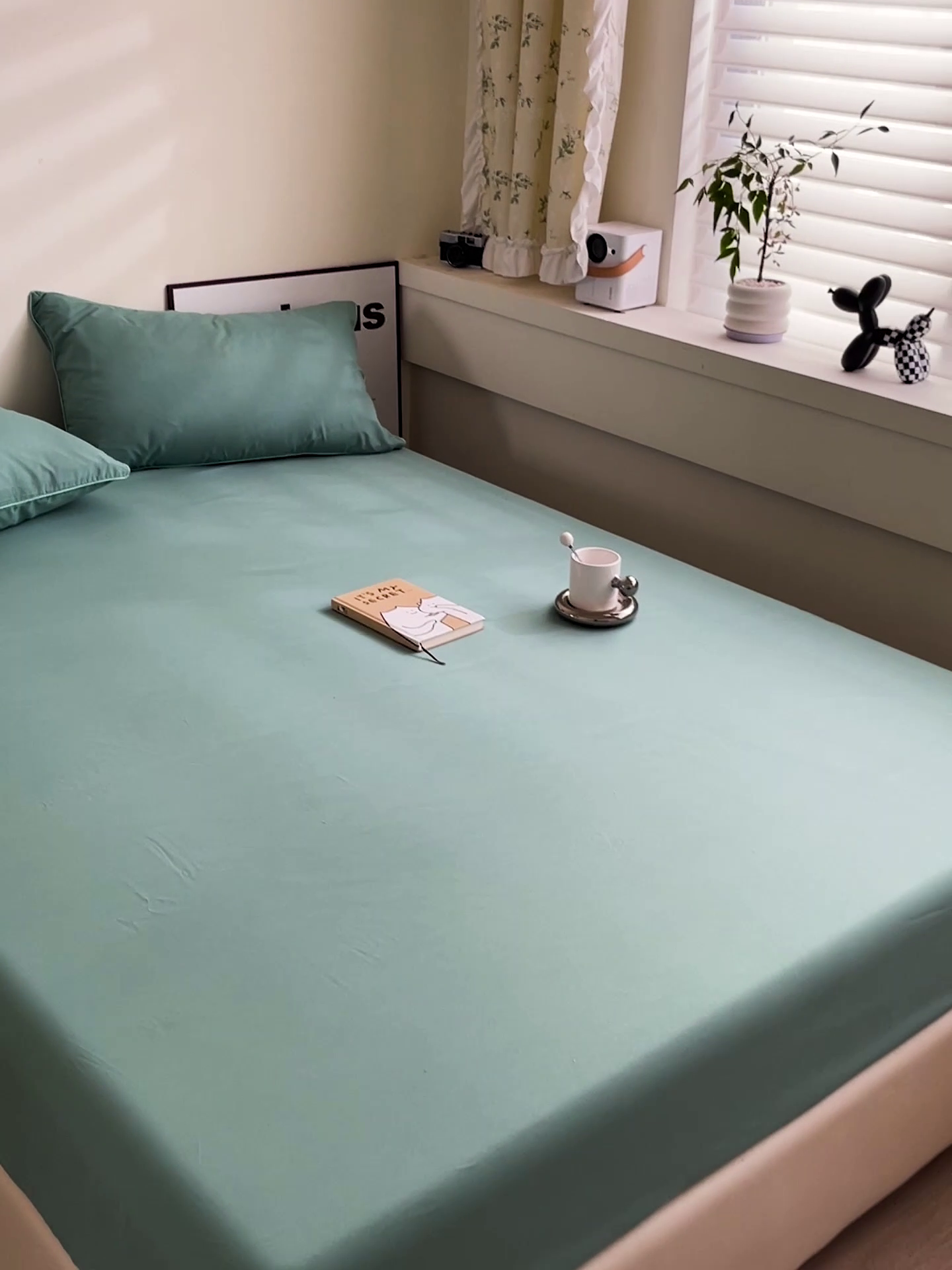 91家纺网 家纺一手货源 找家纺 蓝淋家纺 2023新款新品床笠 墨蓝