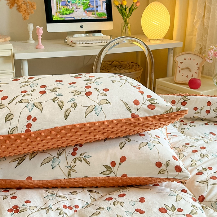 91家纺网 家纺一手货源 找家纺 （总）雅蔓依 2025新款水洗棉麻3D豆豆绒冬被