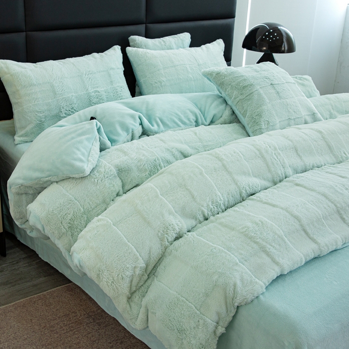 91家纺网 家纺一手货源 找家纺 （总）邦妮2024新款立体兔兔绒牛奶绒四件套