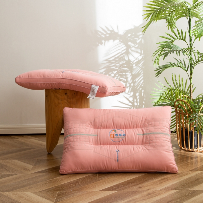 91家纺网 家纺一手货源 找家纺 拾光枕芯 2023新款零系列三防定型枕 粉色48*74cm/只 