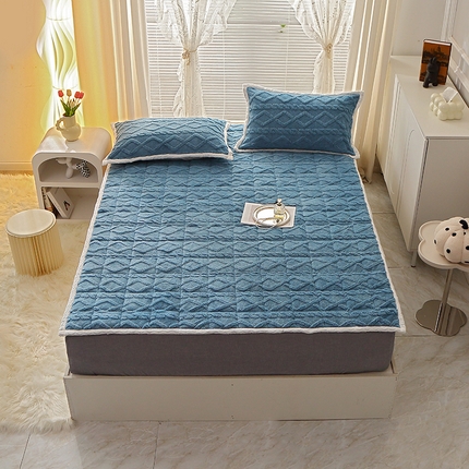 91家纺网 家纺一手货源 找家纺 （总）牛魔王家居 2023新款塔芙绒床垫软床垫可机洗薄垫