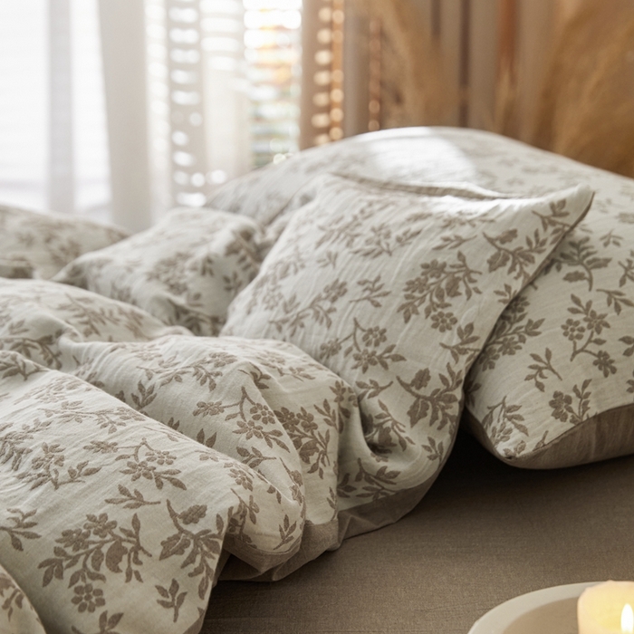 91家纺网 家纺一手货源 找家纺 （总）梦享生活家居 2023新款双层提花四件套