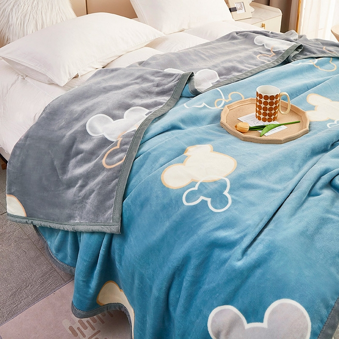 91家纺网 家纺一手货源 找家纺 肖恩毯业 2025新款复合牛奶绒云毯 相悦