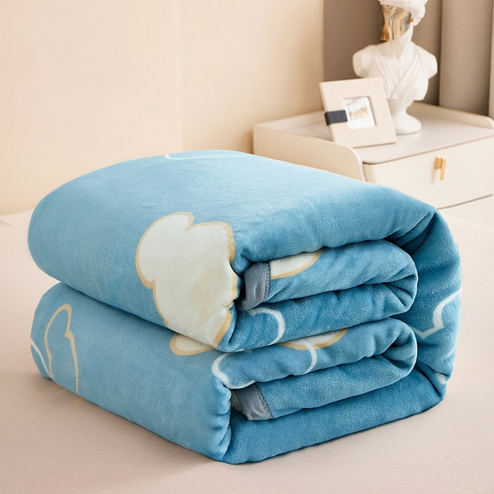 91家纺网 家纺一手货源 找家纺 肖恩毯业 2025新款复合牛奶绒云毯 相悦