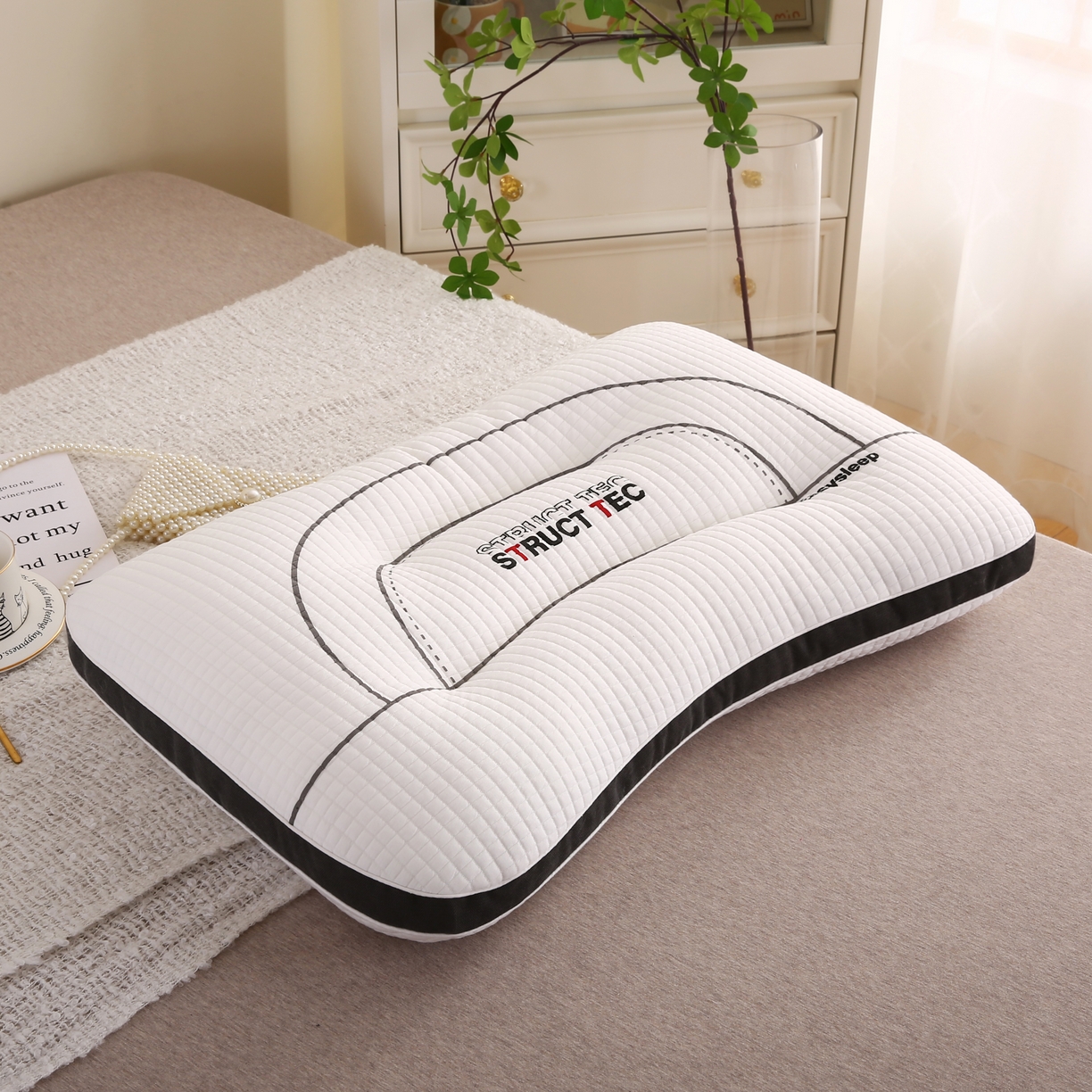 91家纺网 家纺一手货源 找家纺 拾光枕芯 2023新款TEC睡眠科技枕 TEC睡眠科技枕2