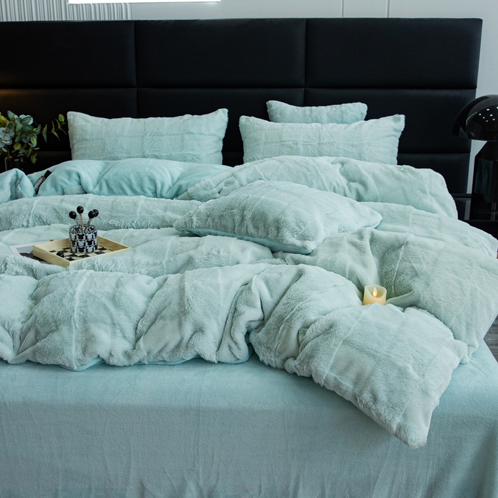 91家纺网 家纺一手货源 找家纺 （总）邦妮2024新款立体兔兔绒牛奶绒四件套