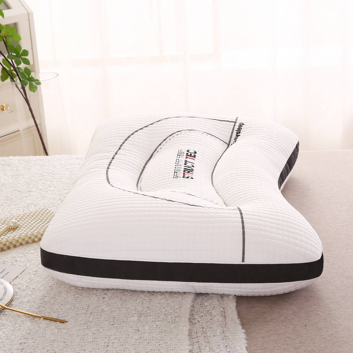 91家纺网 家纺一手货源 找家纺 拾光枕芯 2023新款TEC睡眠科技枕 TEC睡眠科技枕2