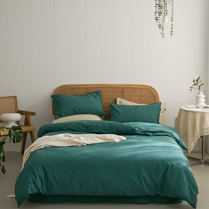 91家纺网 家纺一手货源 找家纺 （总）新款秋冬40S水洗棉四件套-晚风