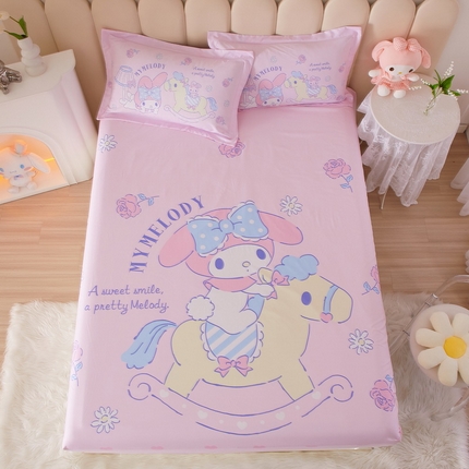 91家纺网 家纺一手货源 找家纺 （总）蘭菲 2023新款三丽鸥全棉单床笠