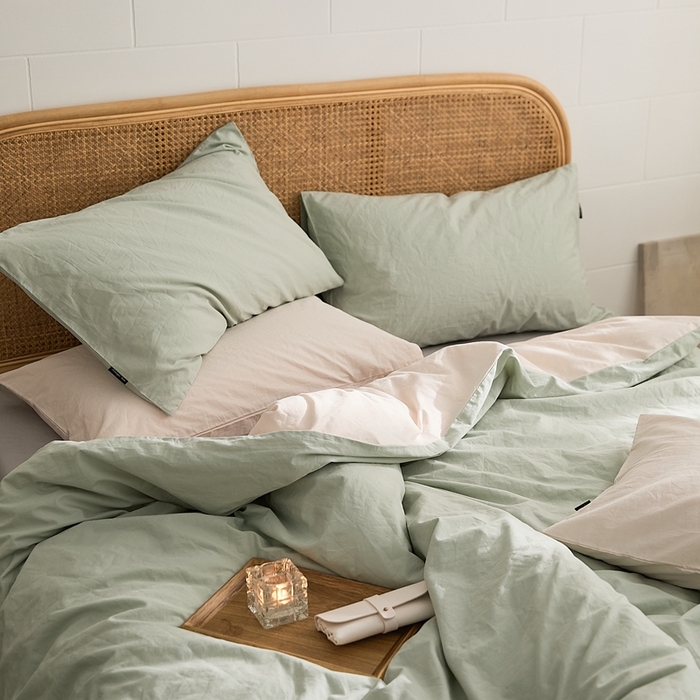 91家纺网 家纺一手货源 找家纺 新款秋冬40S水洗棉四件套-晚风 晚风-玄青