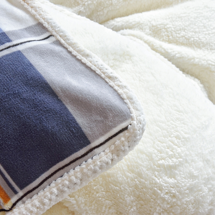 91家纺网 家纺一手货源 找家纺 多乐家纺 2023年新款牛奶绒学生三件套 大蓝格