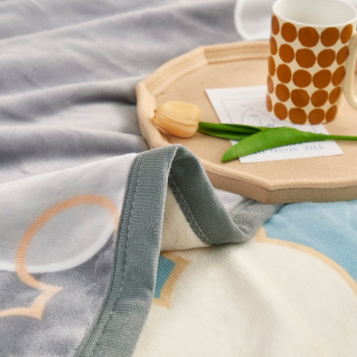 91家纺网 家纺一手货源 找家纺 肖恩毯业 2025新款复合牛奶绒云毯 相悦