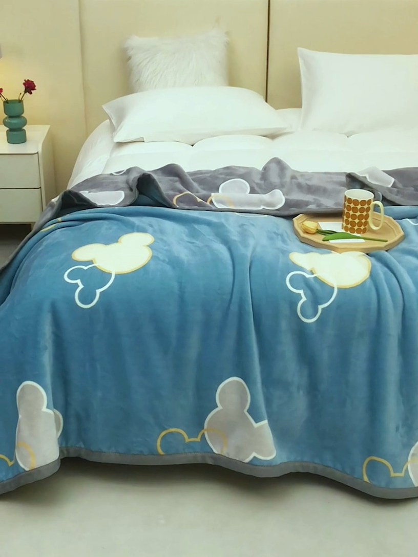 91家纺网 家纺一手货源 找家纺 肖恩毯业 2025新款复合牛奶绒云毯 相悦