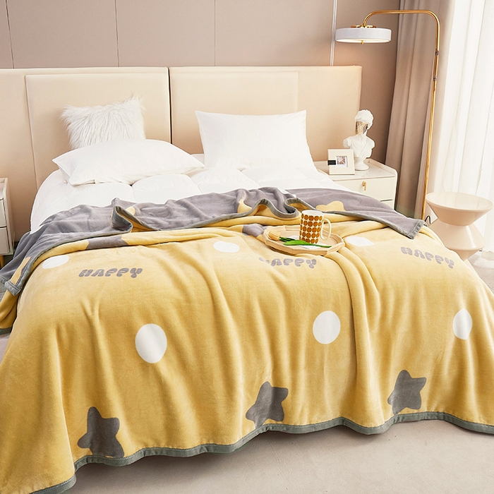 91家纺网 家纺一手货源 找家纺 肖恩毯业 2025新款复合牛奶绒云毯 星愿