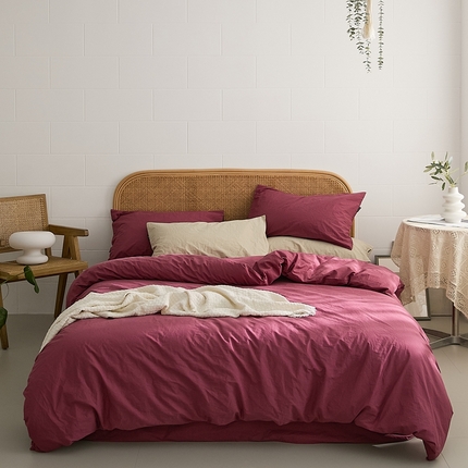 91家纺网 家纺一手货源 找家纺 （总）新款秋冬40S水洗棉四件套-晚风