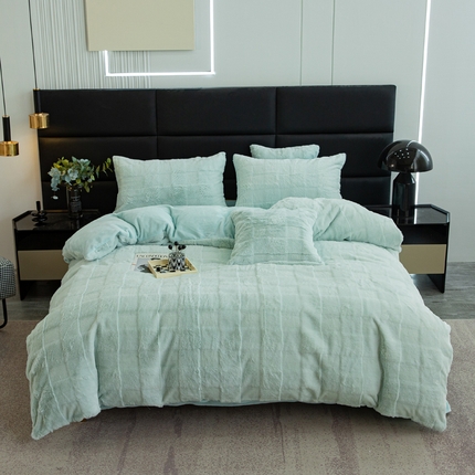 91家纺网 家纺一手货源 找家纺 （总）邦妮2024新款立体兔兔绒牛奶绒四件套