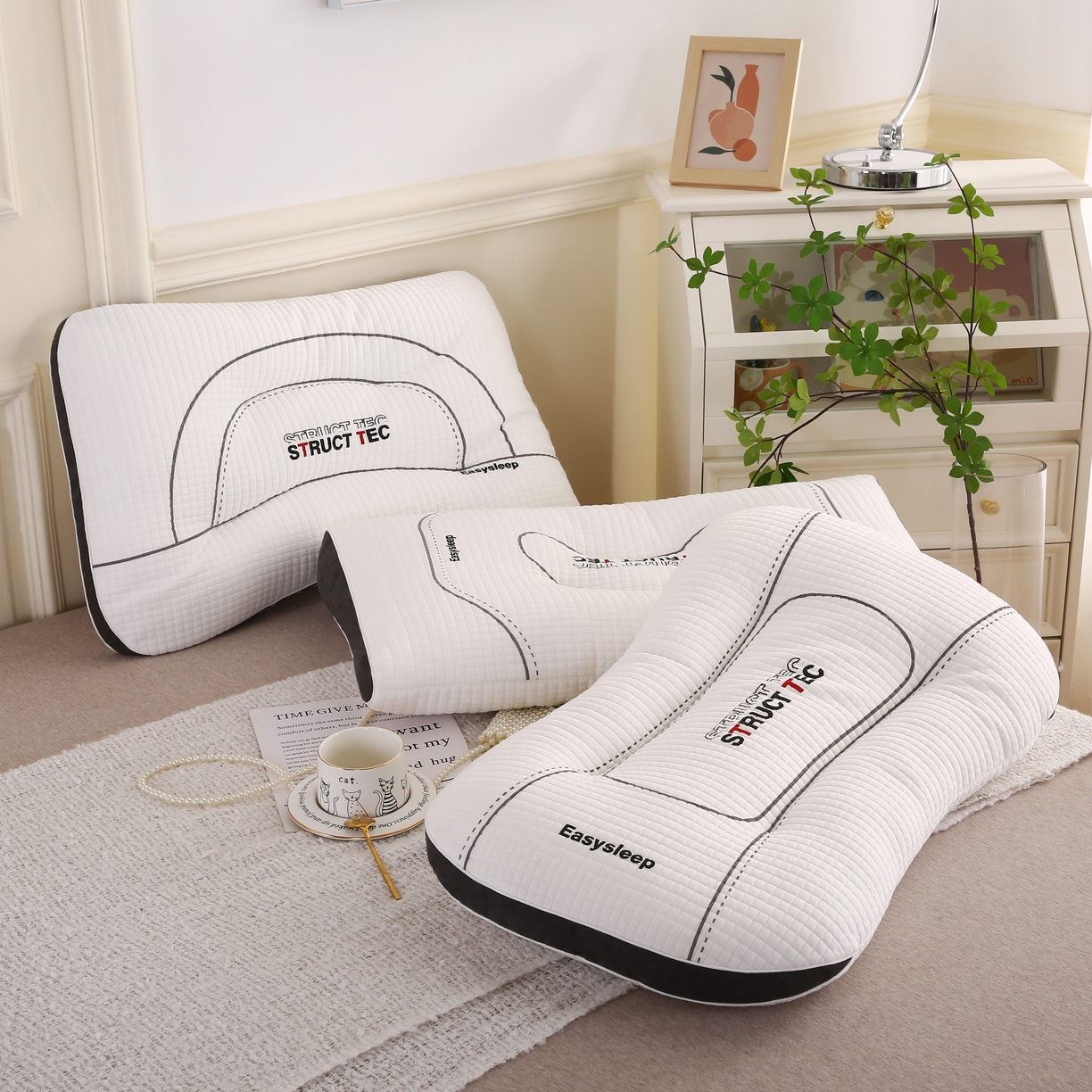 91家纺网 家纺一手货源 找家纺 （总）拾光枕芯 2023新款TEC睡眠科技枕