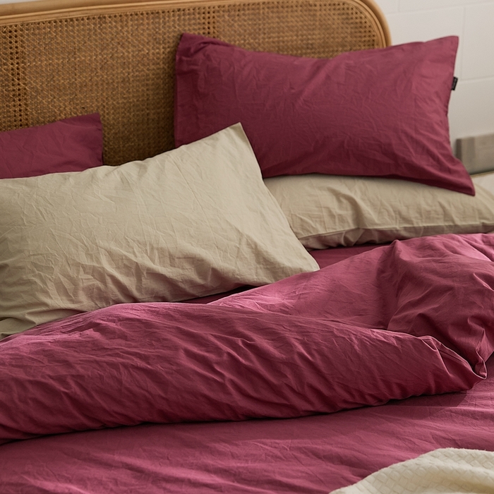 91家纺网 家纺一手货源 找家纺 新款秋冬40S水洗棉四件套-晚风 晚风-草莓熊