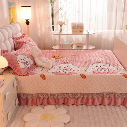 91家纺网 家纺一手货源 找家纺 （总）美达 2025新款A类牛奶绒夹棉大炕盖榻榻米（可定制）