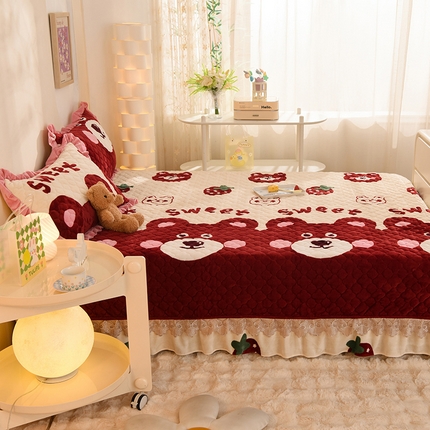 91家纺网 家纺一手货源 找家纺 （总）美达 2025新款A类牛奶绒夹棉大炕盖榻榻米（可定制）