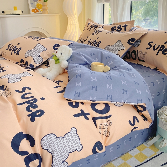 91家纺网 家纺一手货源 找家纺 艾橙家纺 2023新款秋冬新款140g植物羊绒磨毛四件套 巴伯瑞