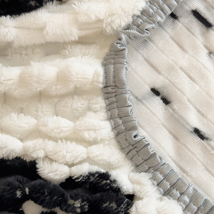 91家纺网 家纺一手货源 找家纺 丝幔家纺 2025新款 豆豆绒床笠 幸运花